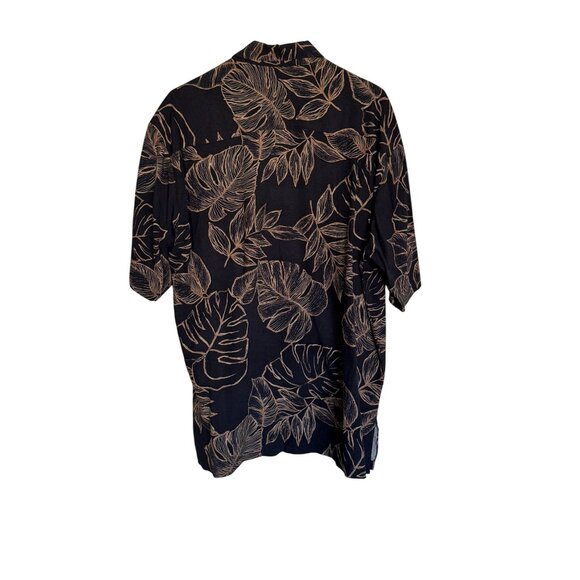 Tori Richard Honolulu Tropical Leaf Print Men's Button Down Shirt Size Medium d1 - Picture 5 of 7